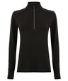 Women's long-sleeved ¼ zip top