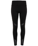 Women's TriDri® mesh tech panel leggings full-length