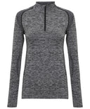 Women's TriDri® seamless '3D fit' multi-sport performance zip top