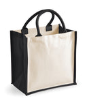 Printers midi jute tote