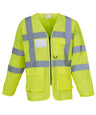 Hi-vis executive long sleeve waistcoat (HVJ800)