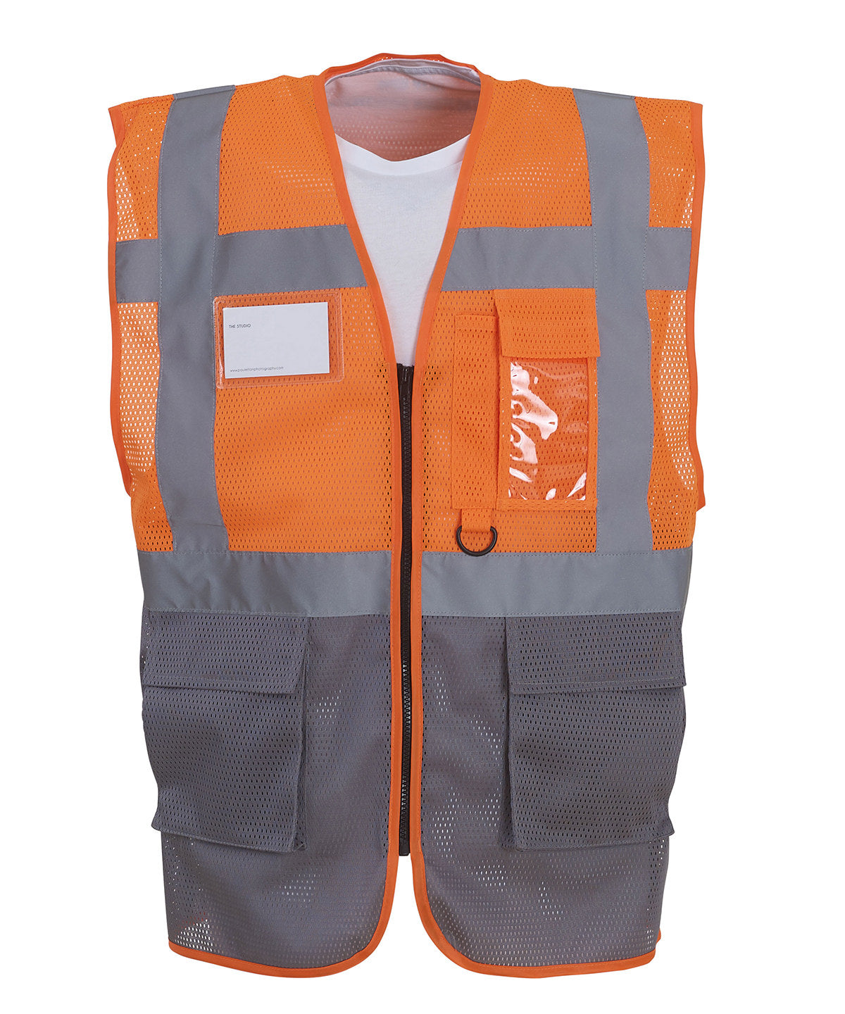 Hi-vis top cool open-mesh executive waistcoat (HVW820)