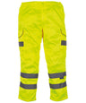 Hi-vis polycotton cargo trousers with kneepad pockets (HV018T/3M)
