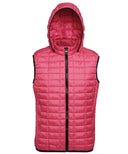 Honeycomb hooded gilet