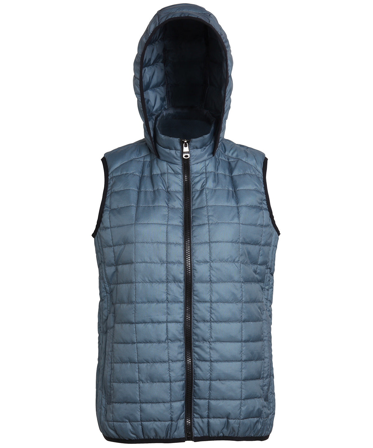 Women's honeycomb hooded gilet