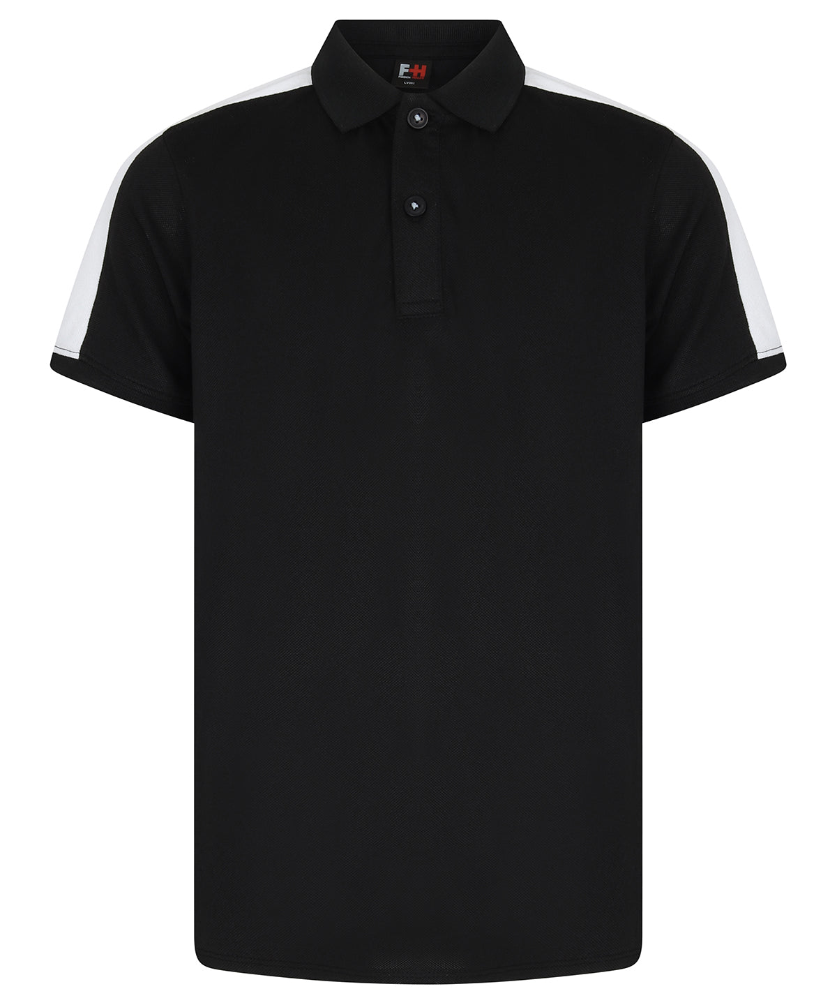 Kids contrast panel polo