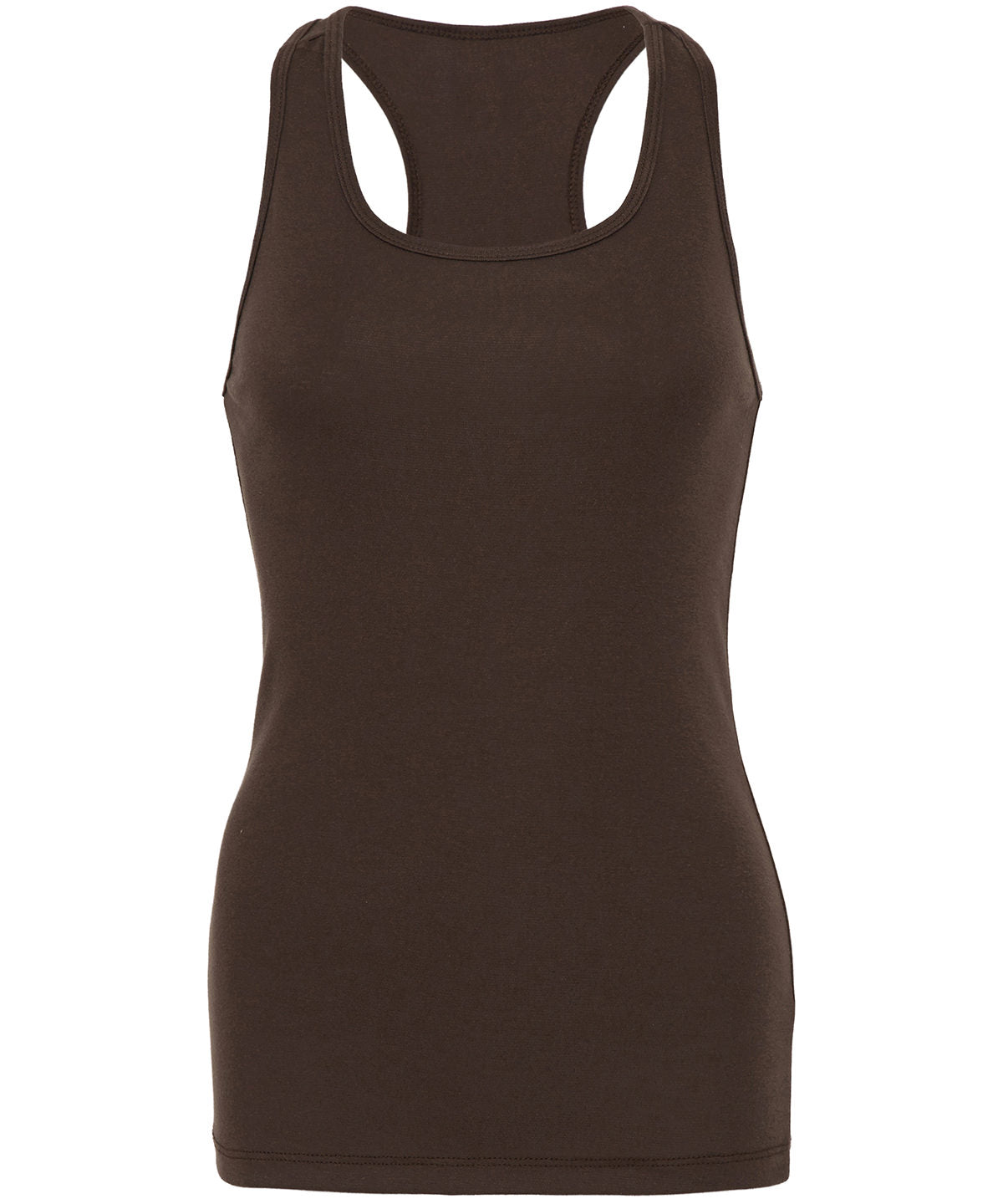 Sheer mini rib racerback tank top