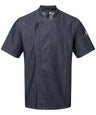 Chef's zip-close short sleeve jacket