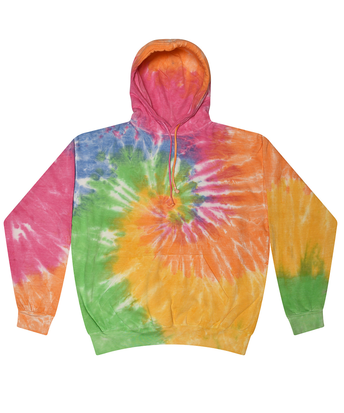 Rainbow tie-dye hoodie