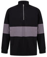 Panelled ¼ zip
