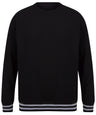 Sweatshirt with striped cuffs