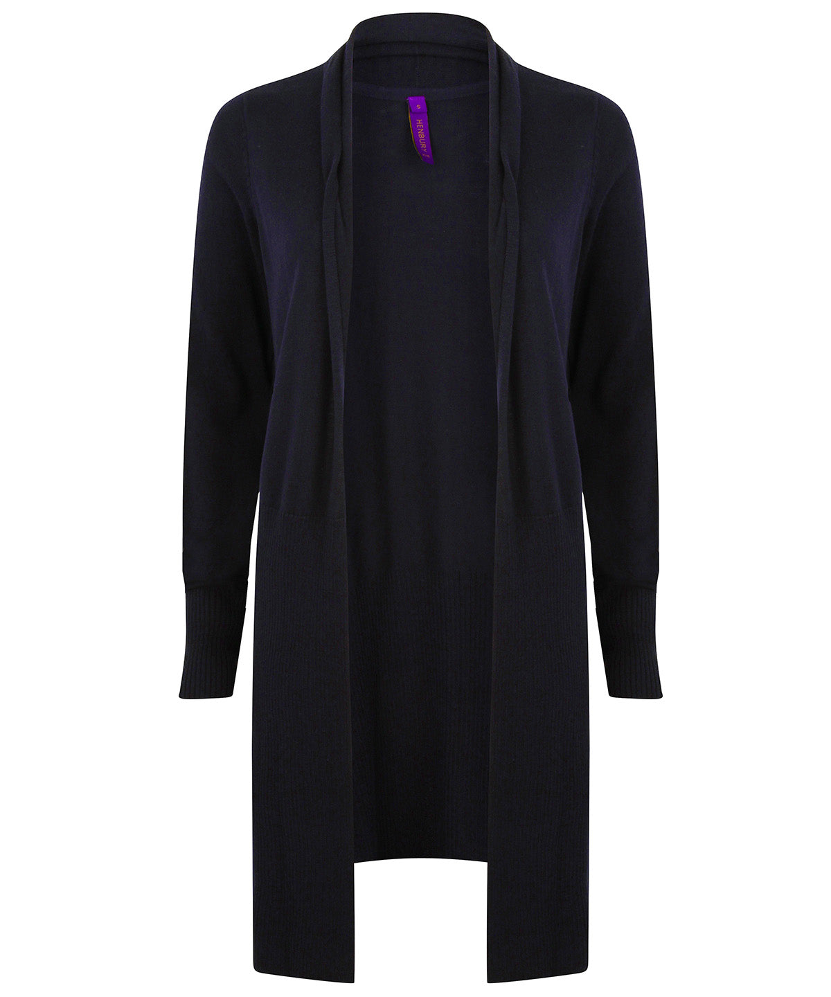 Women's longline open cardigan