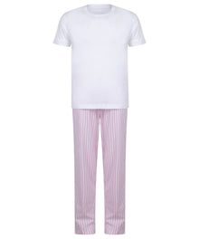 White/Pink/White Stripe