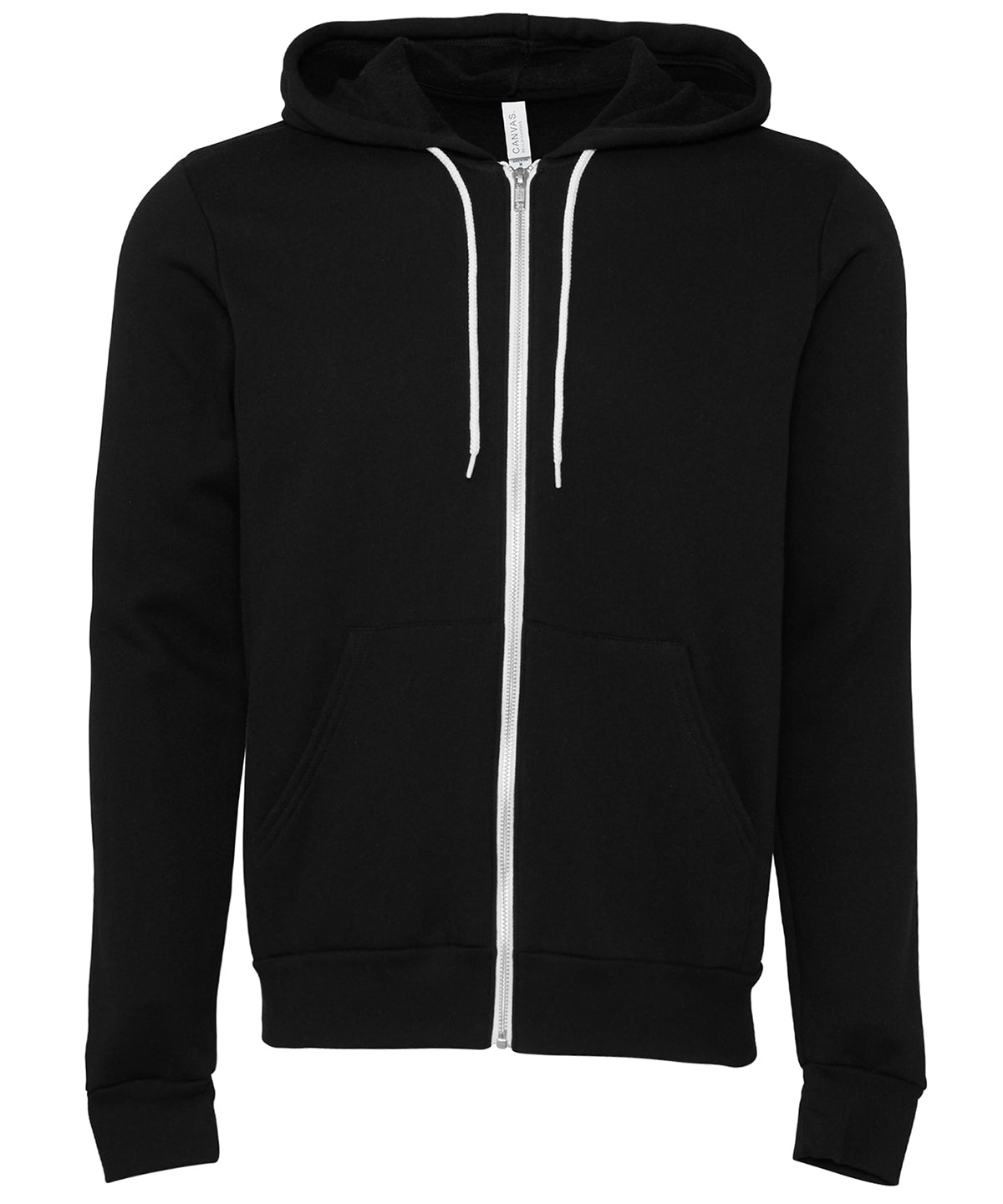 Unisex polycotton fleece full-zip hoodie