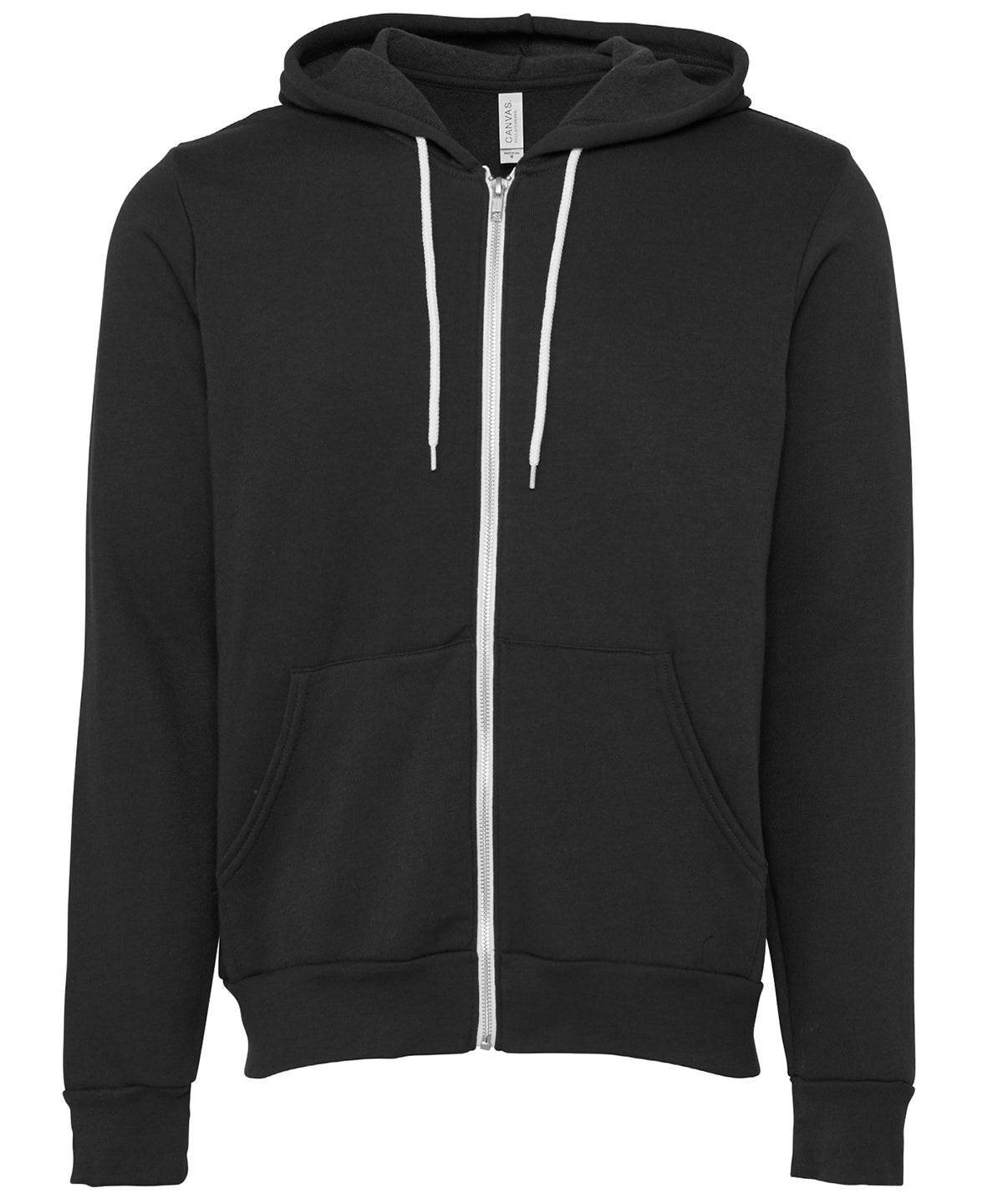 Unisex polycotton fleece full-zip hoodie