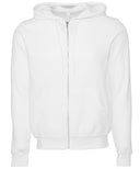 Unisex polycotton fleece full-zip hoodie