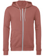 Unisex polycotton fleece full-zip hoodie