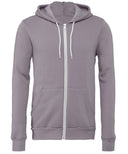 Unisex polycotton fleece full-zip hoodie