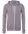 Unisex polycotton fleece full-zip hoodie