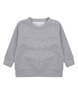 Crew neck sweatshirt with shoulder poppers