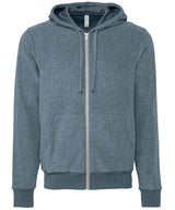 Unisex sueded fleece full-zip hoodie