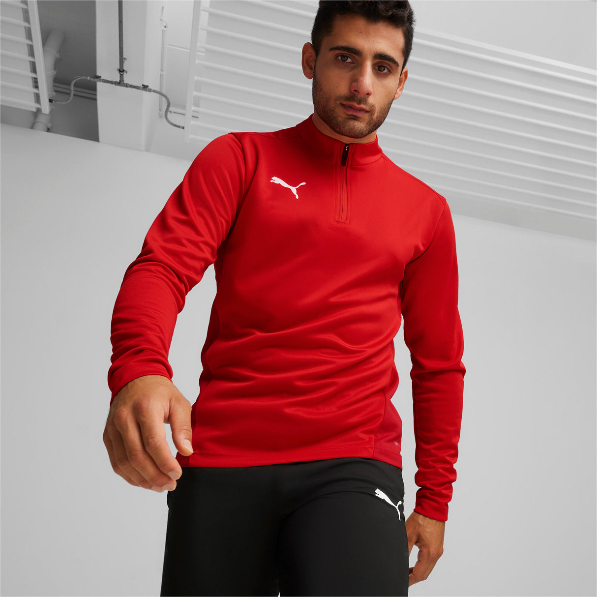 TeamGOAL Training 1/4 Zip Top - Puma Black