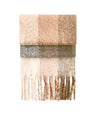 Fluffy check scarf