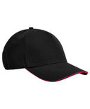 EarthAware® classic organic cotton 5-panel cap – sandwich peak
