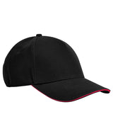 EarthAware® classic organic cotton 5-panel cap – sandwich peak
