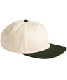 Contrast flat peak 6-panel cap