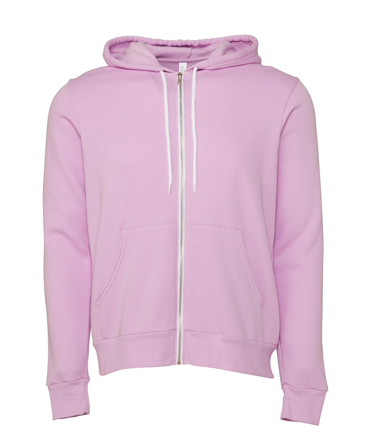 Unisex polycotton fleece full-zip hoodie