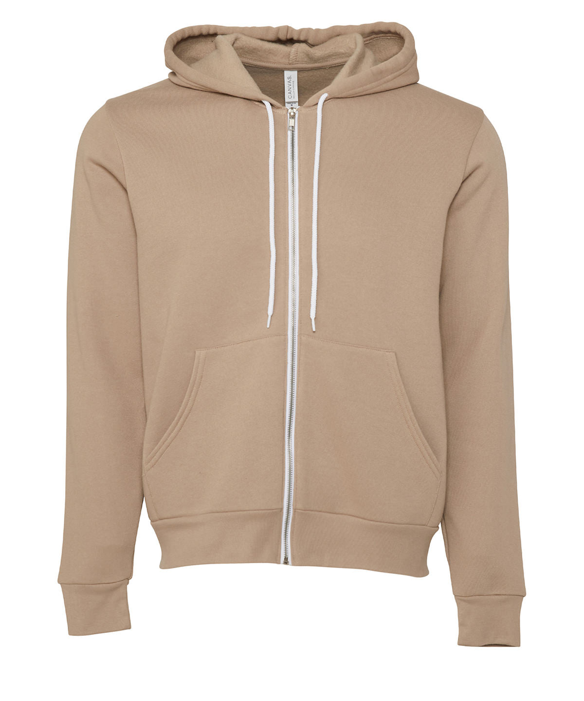 Unisex polycotton fleece full-zip hoodie