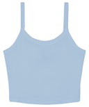 Women’s micro rib spaghetti strap tank