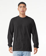 Unisex heather CVC long sleeve t-shirt