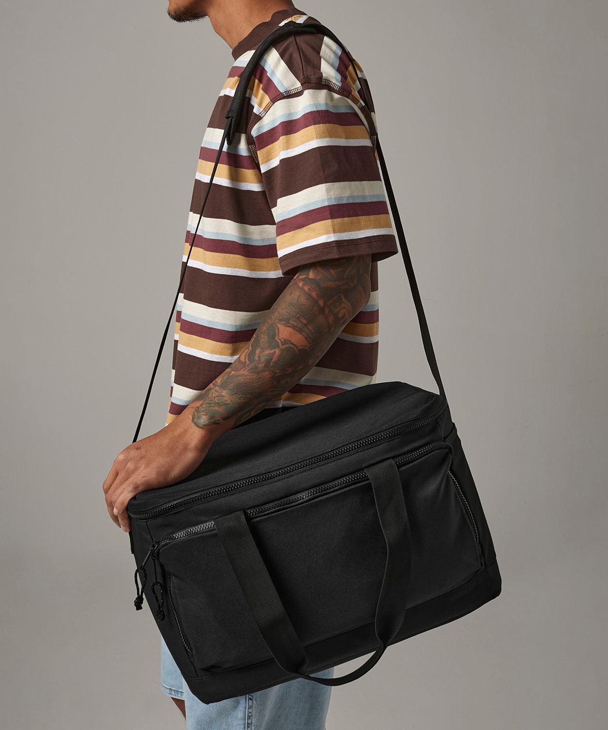 Recycled large cooler shoulder bag