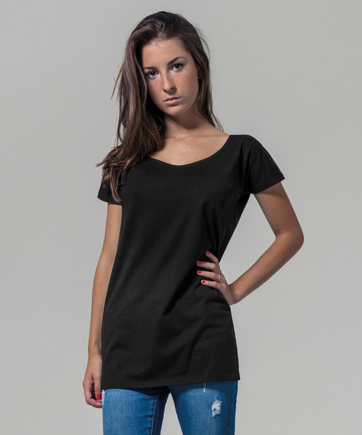 Women's wide neck tee