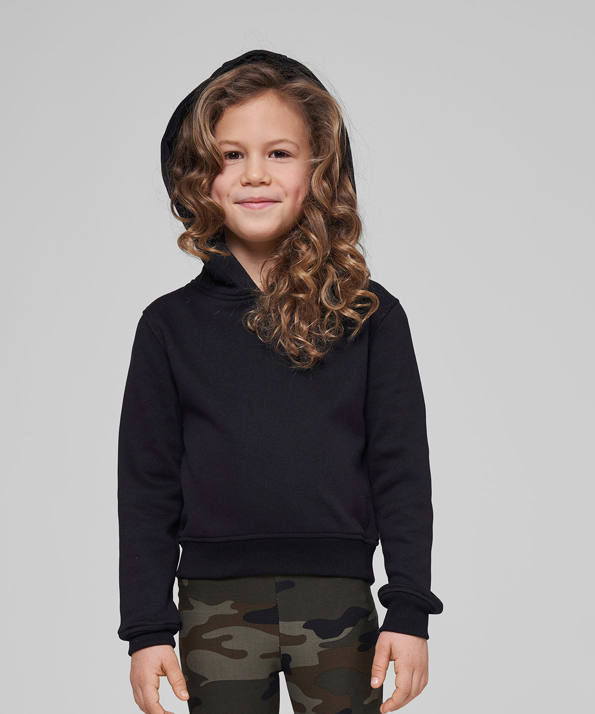 Girls cropped sweat hoodie