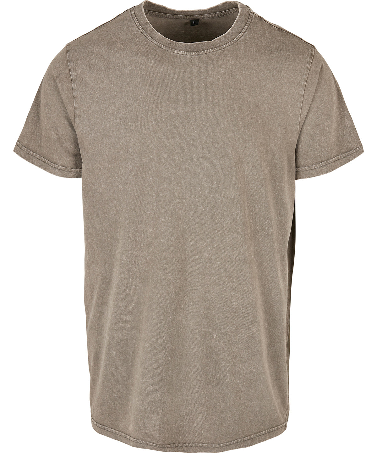 Acid washed round neck tee