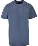 Acid washed round neck tee