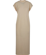 Women’s long extended shoulder dress