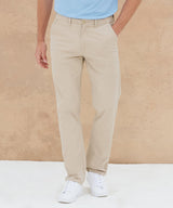 Stretch chinos with flex waistband
