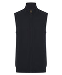 Sleeveless zip-through jumper