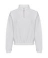 Women's cropped ¼-zip sweat