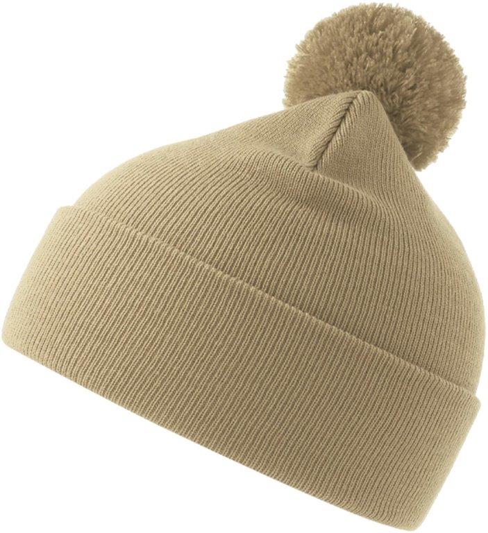 Atlantis Wind S Pompom Recycled Beanie Double Skin Cuffed