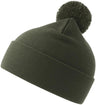 Atlantis Wind S Pompom Recycled Beanie Double Skin Cuffed
