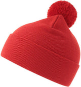 Atlantis Wind S Pompom Recycled Beanie Double Skin Cuffed