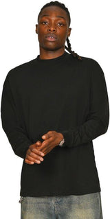 Casual Ringspun Combed 180 Oversize Extended Neck Long Sleeve T