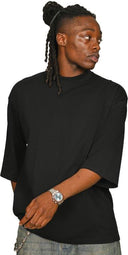 Casual Ringspun Combed 220 Oversize Extended Neck Half Sleeve T