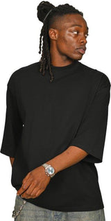 Casual Ringspun Combed 220 Oversize Extended Neck Half Sleeve T