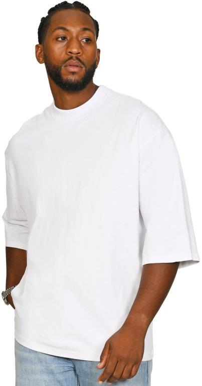 Casual Ringspun Combed 220 Oversize Extended Neck Half Sleeve T